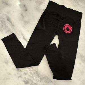 NWOT Men Dont Know Podcast Butt Lifter Active Workout Leggings Black Small